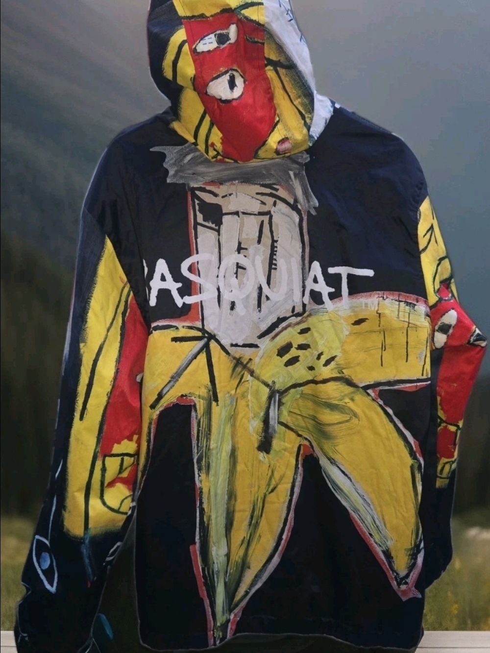 Jean Michel Basquiat X Members Only  Men's XL Hooded Art Jacket - Picture 3 of 16